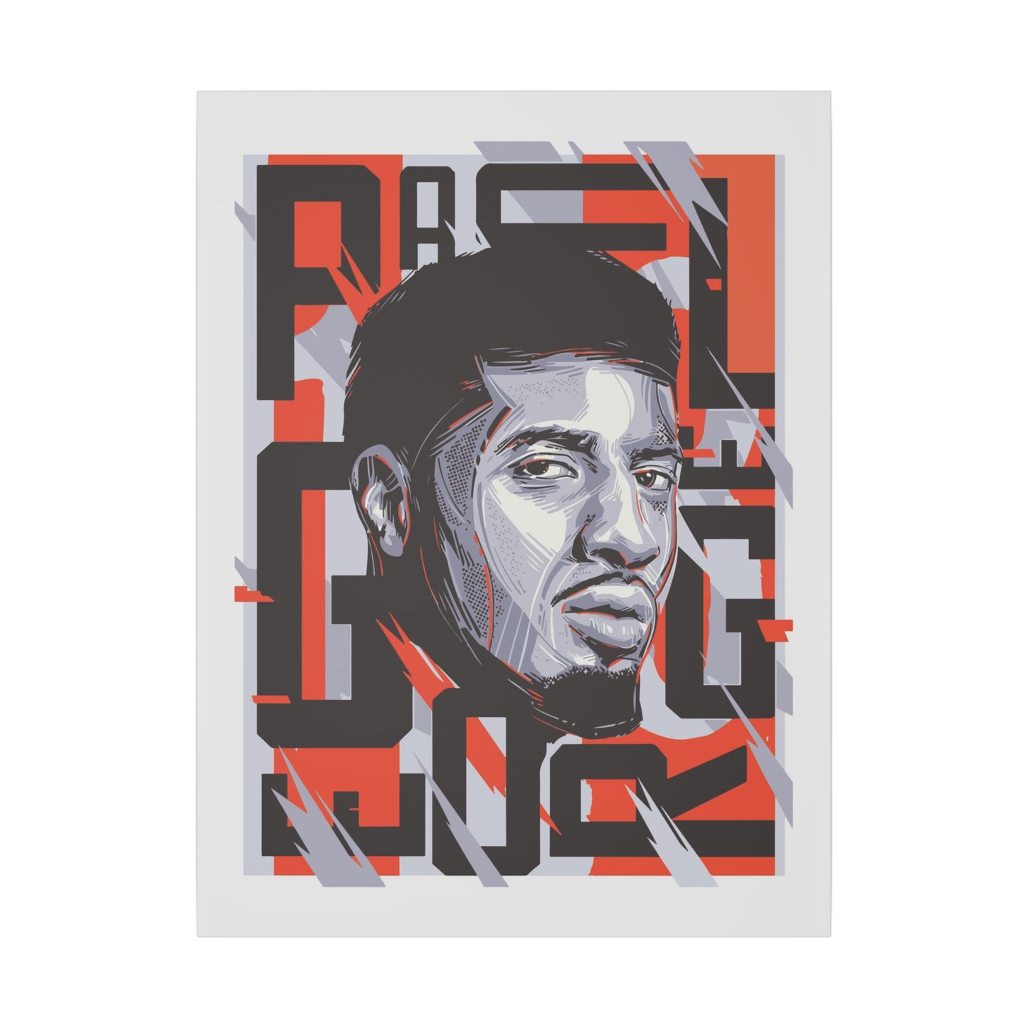 Paul George Wall Art | Matte Canvas Print | Stylish Home Decor for NBA Lovers - CreativeRino