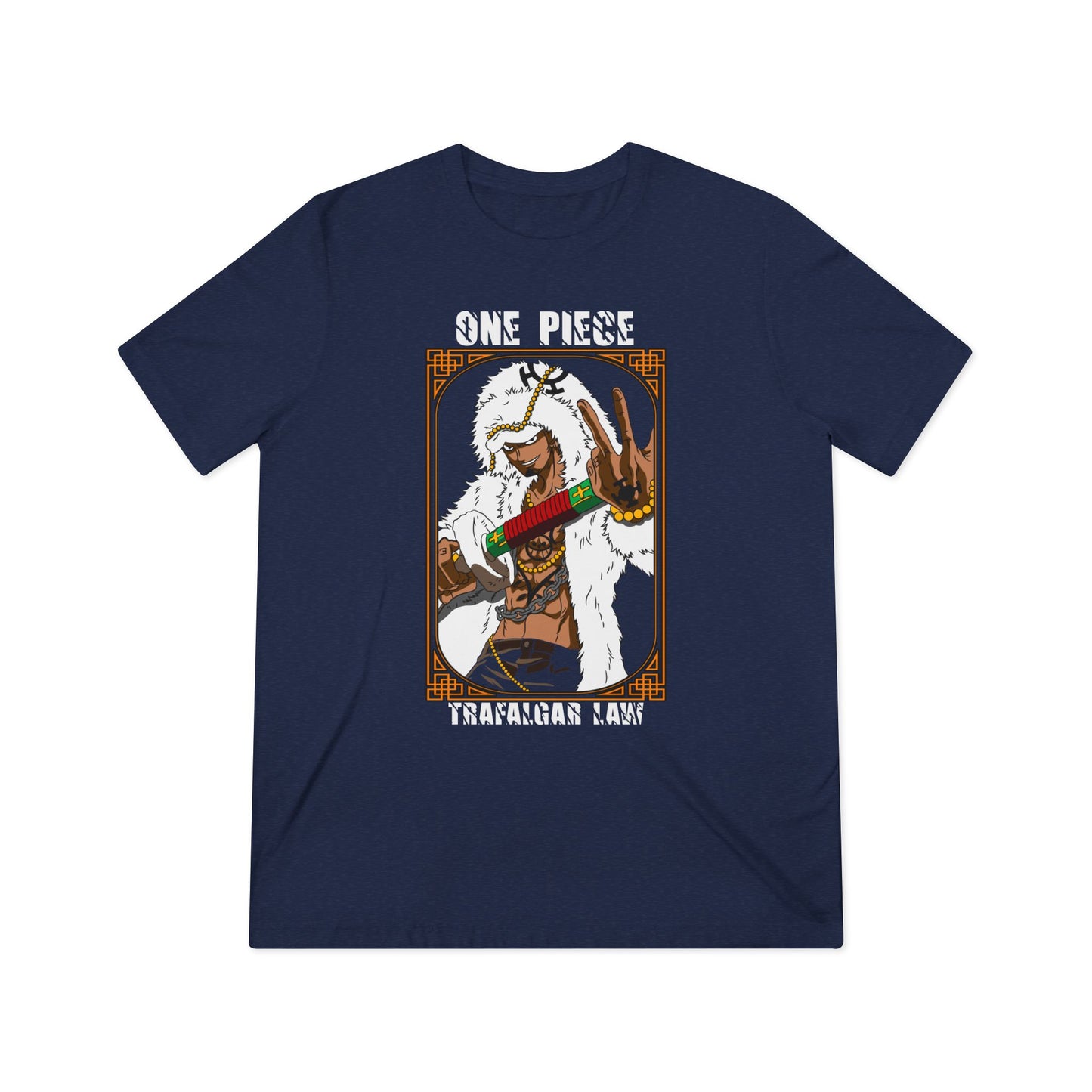 One Piece Trafalgar Law Unisex Triblend Tee - Perfect T-shirt For Anime Fans - CreativeRino