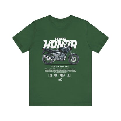 Honda CBX 250 Motorcycle Unisex T-Shirt - Bold Graphic Tee for Riders - CreativeRino