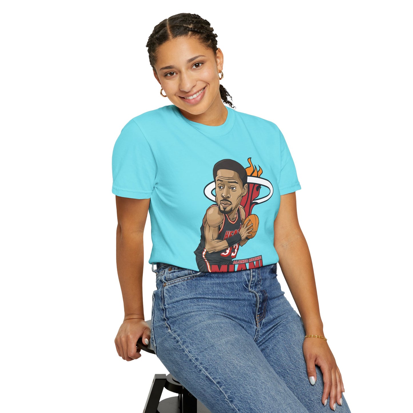 Miami Heat Cartoon Style Unisex T-shirt - Perfect Tee for Basketball Fans - CreativeRino