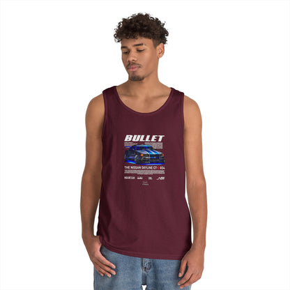 Bullet Skyline GT-R Racing Tank Top | Unisex Heavy Cotton - CreativeRino