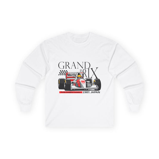 1987 Japan Grand Prix Long Sleeve Tee - Racing Enthusiast Apparel - CreativeRino