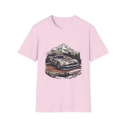 Vintage Rally Car Adventure Unisex T-Shirt - CreativeRino