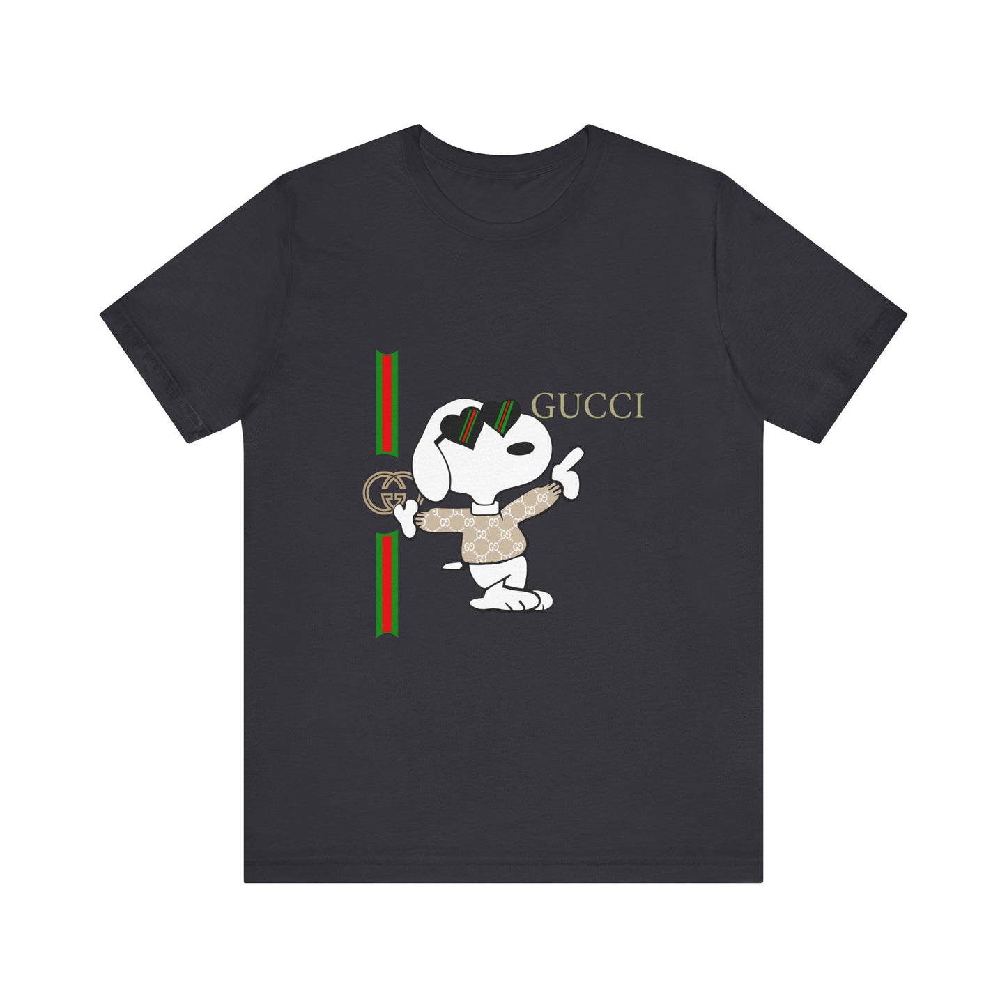 Snoopy Gucci Unisex Jersey Short Sleeve T-shirt - CreativeRino