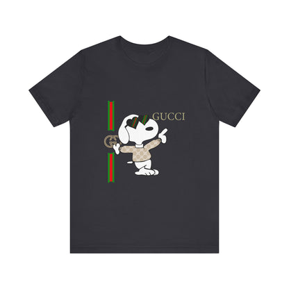 Snoopy Gucci Unisex Jersey Short Sleeve T-shirt - CreativeRino