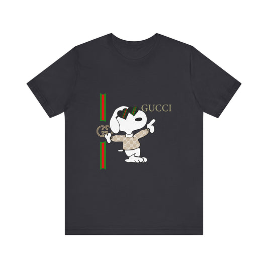 Snoopy Gucci Unisex Jersey Short Sleeve T-shirt - CreativeRino