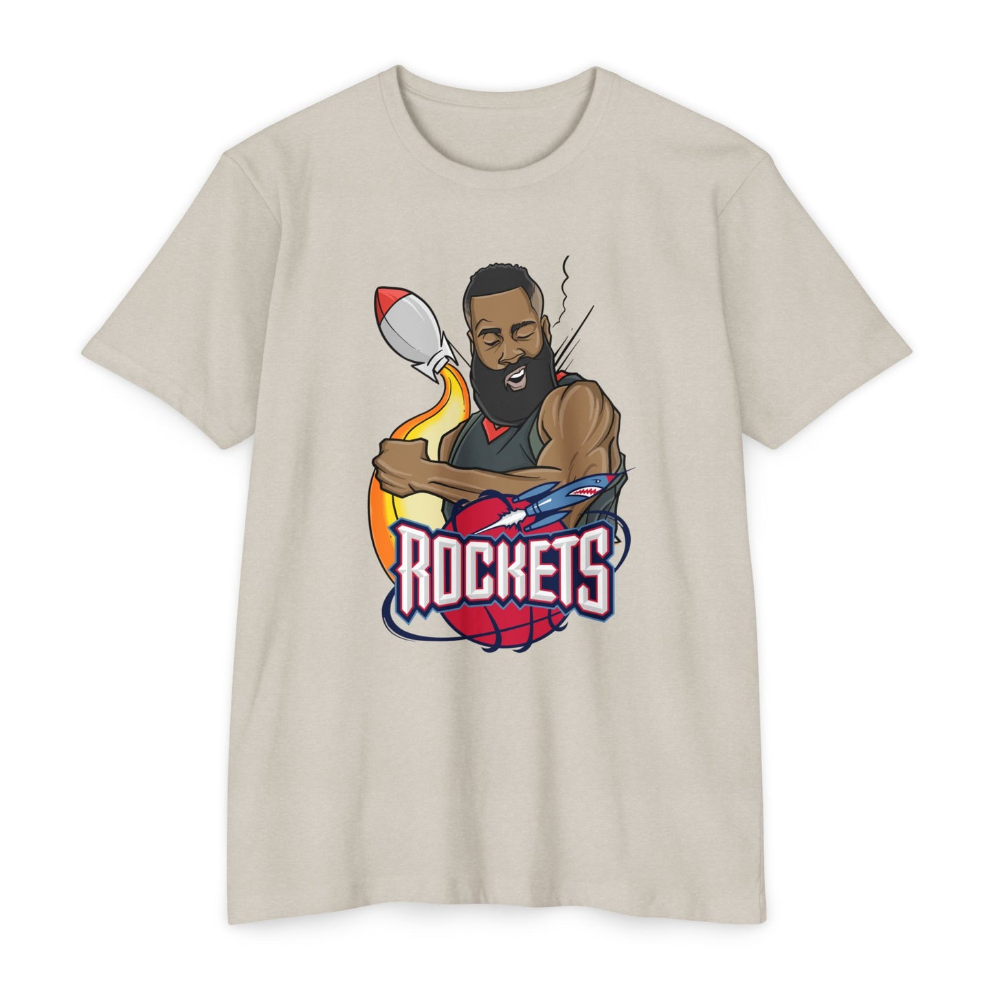 Retro James Harden Rockets Basketball T-shirt - Unisex Sports Tee - CreativeRino