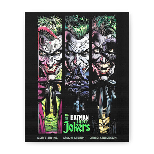 Batman Three Jokers Canvas Art - Stretched Matte Wall Décor - CreativeRino