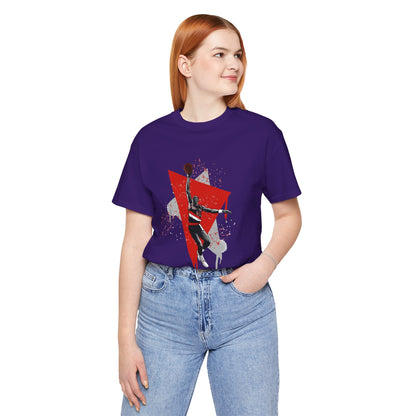 Unisex Clyde Drexler Jersey Short Sleeve Tee Basketball T-shirt - CreativeRino