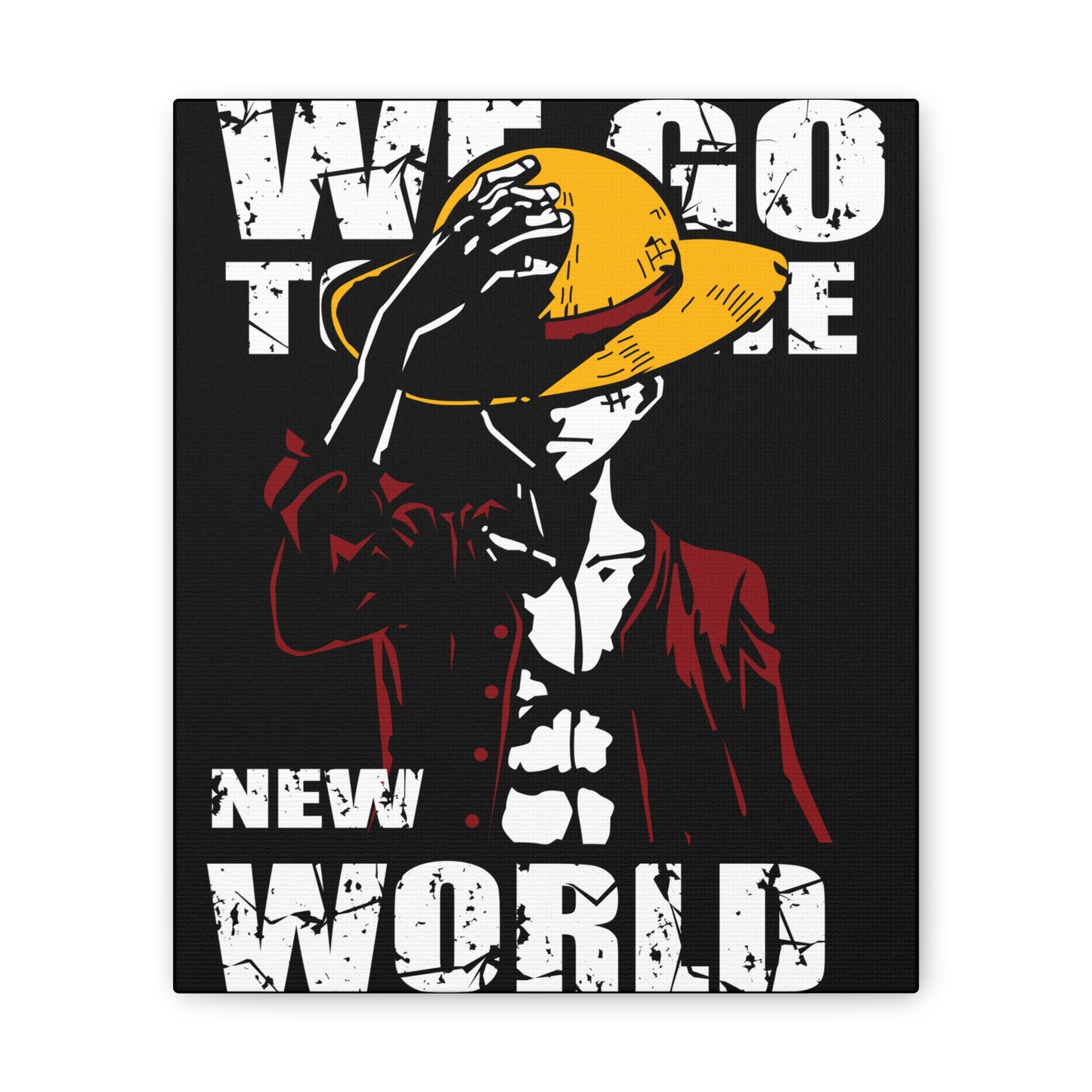 Adventurous Canvas Wall Art - 'We Go To The New World' Anime Canvas Wall Art - CreativeRino