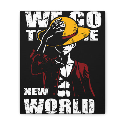 Adventurous Canvas Wall Art - 'We Go To The New World' Anime Canvas Wall Art - CreativeRino