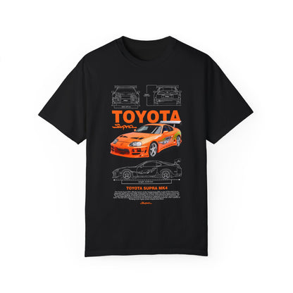 Toyota Supra MK4 Dast and Furious Graphic T-Shirt | Unisex Car Enthusiast Tee - CreativeRino