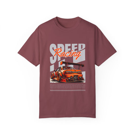 Speed Racing Unisex Garment-Dyed T-Shirt | Perfect for Motorsports Enthusiasts - CreativeRino
