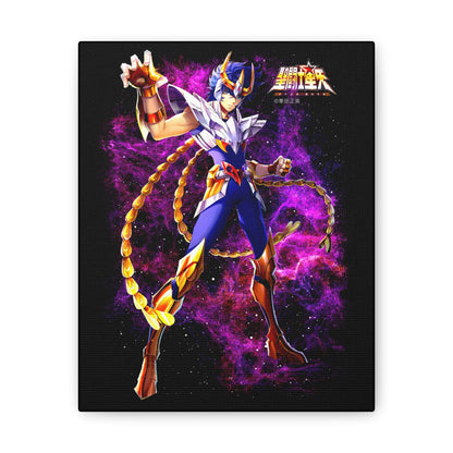 Phoenix Nero Canvas Wall Art - Cosmic Warrior Artwork for Anime Lovers - CreativeRino
