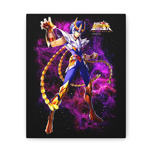 Phoenix Nero Canvas Wall Art - Cosmic Warrior Artwork for Anime Lovers - CreativeRino