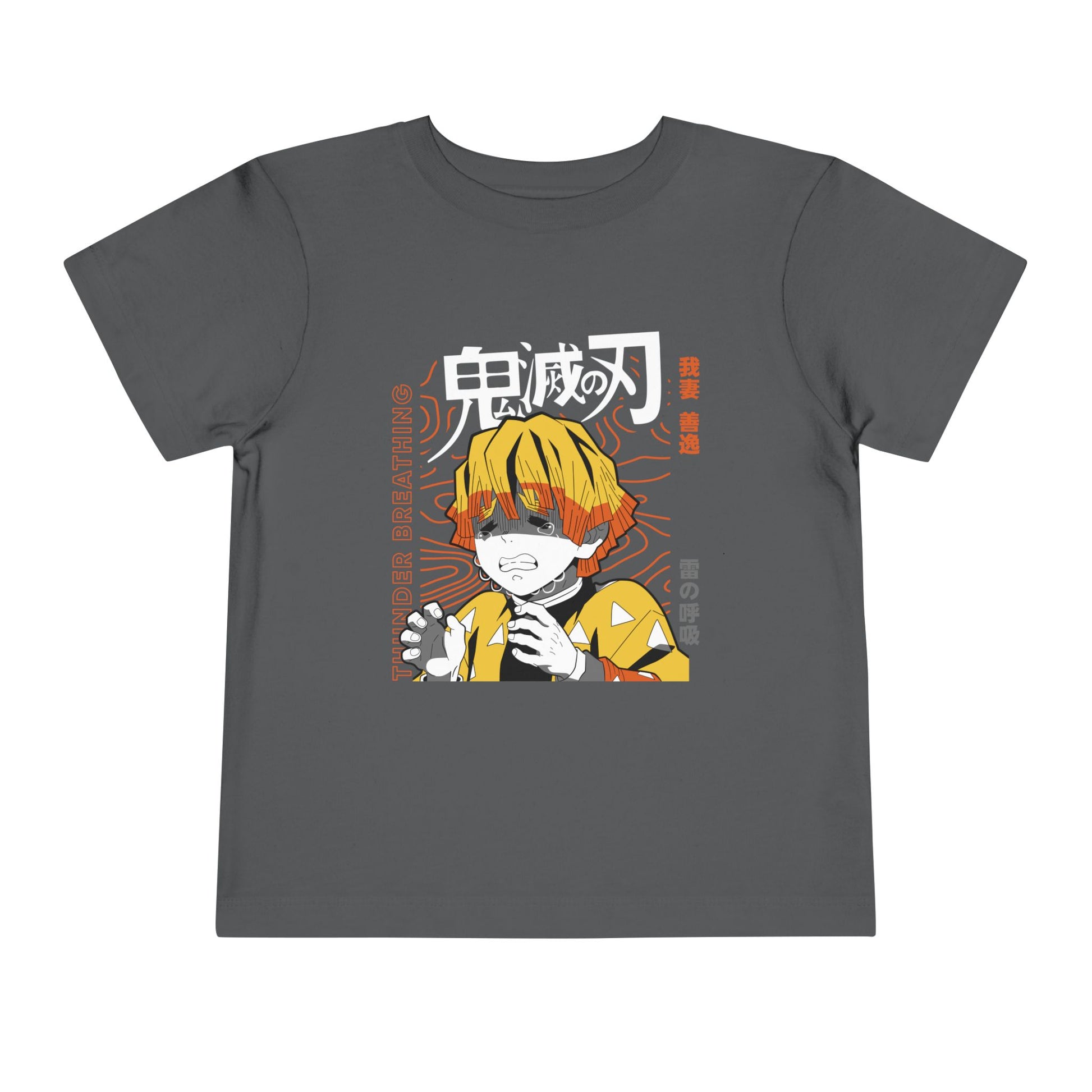 Demon Slayer Toddler Short Sleeve Tee - Anime-Inspired Design with Yonder Breathing - CreativeRino