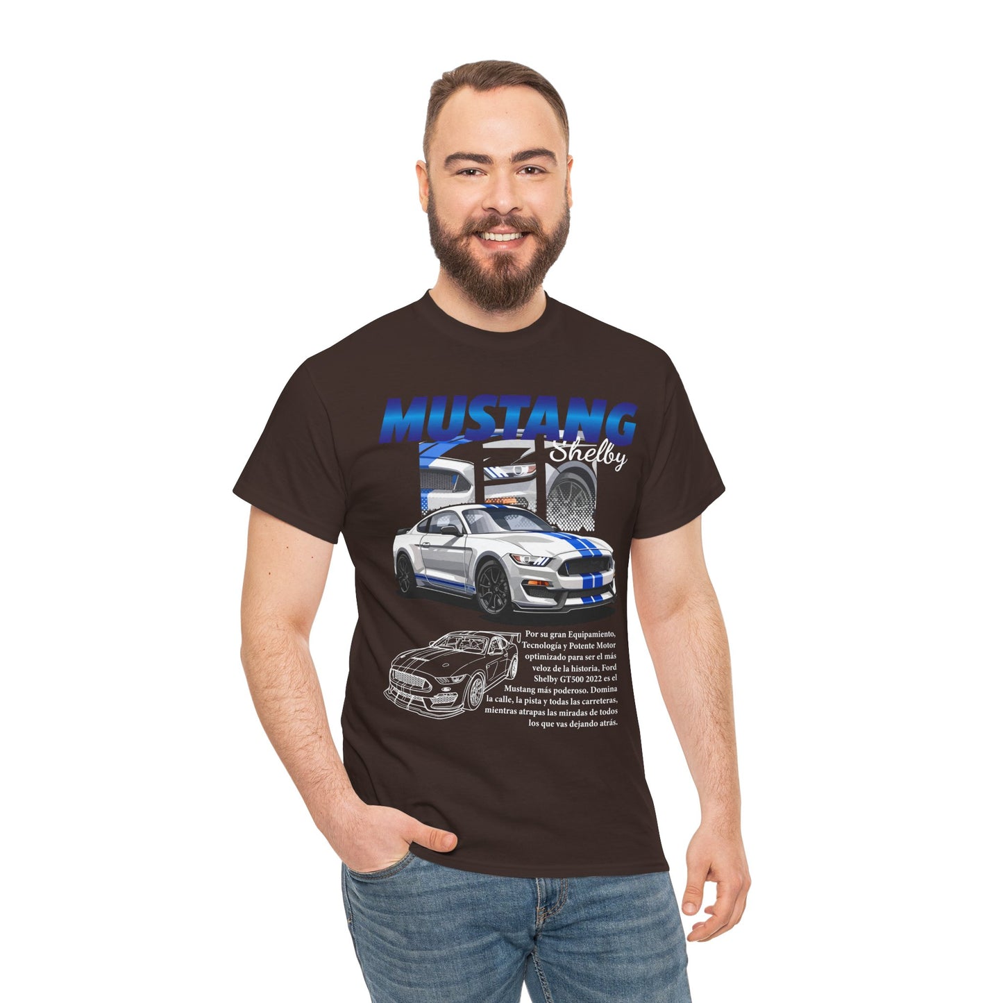 Mustang Shelby Graphic Tee – Perfect T-shirt for Car Enthusiasts - CreativeRino