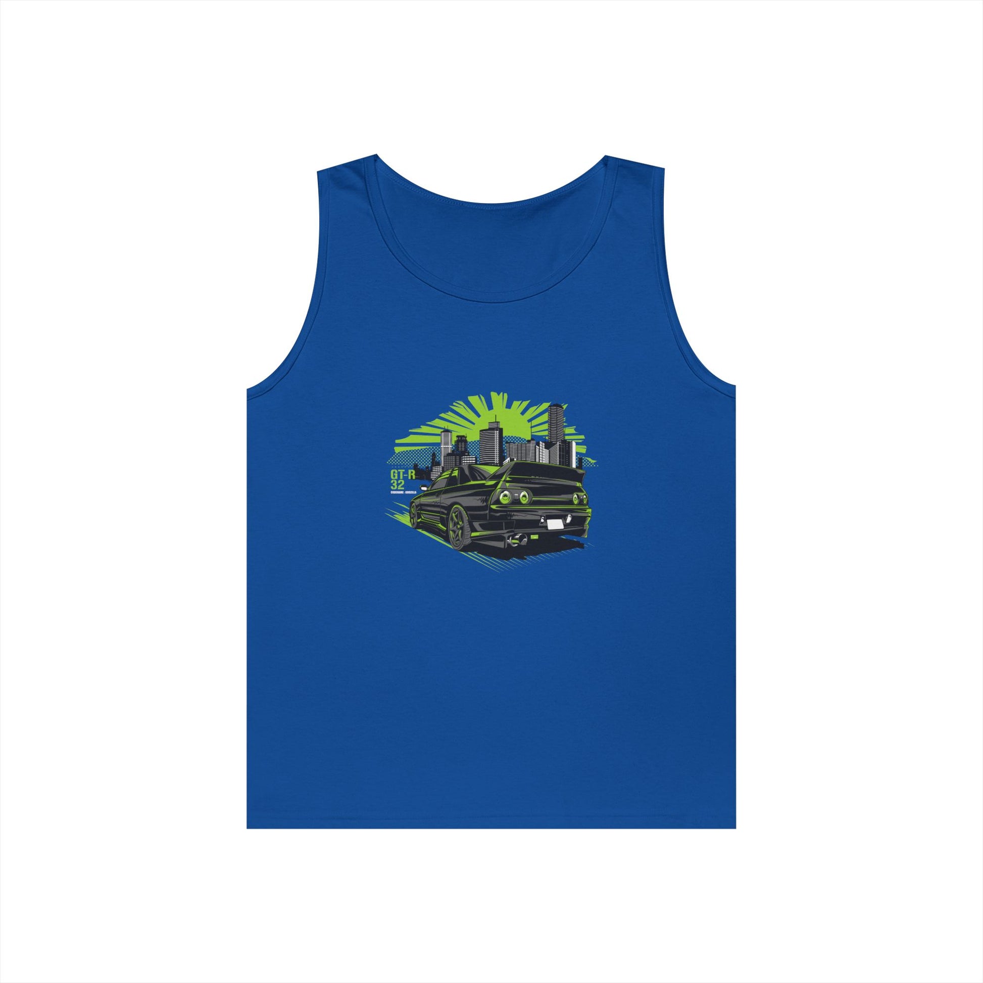 Urban Adventure Unisex Heavy Cotton Tank Top - Retro Car Design - CreativeRino