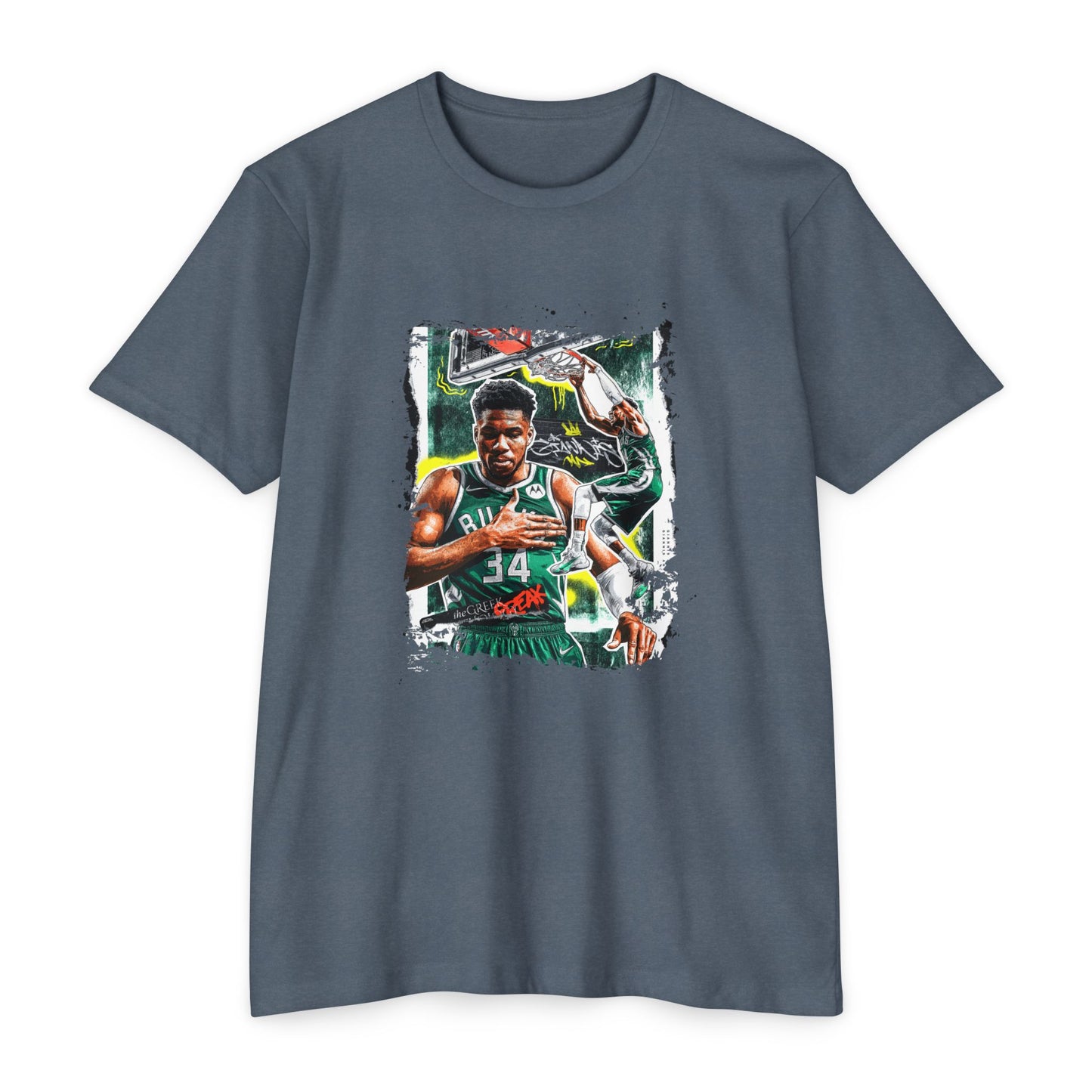 Unisex Basketball Graphic T-shirt - Giannis Antetokounmpo Inspired Tee - CreativeRino