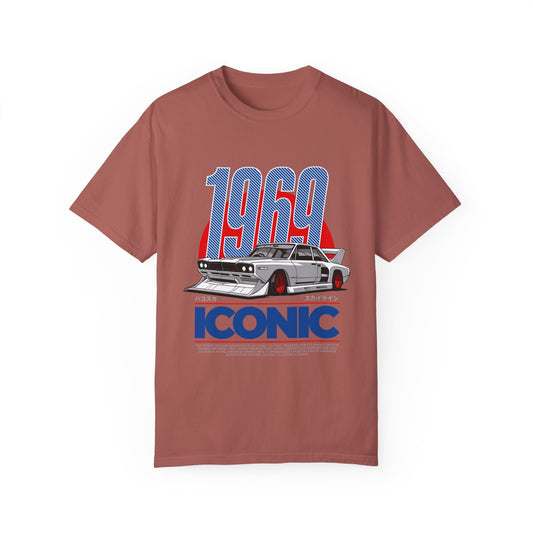 1969 Iconic Car Unisex Garment-Dyed T-Shirt - Perfect for Car Enthusiasts - CreativeRino
