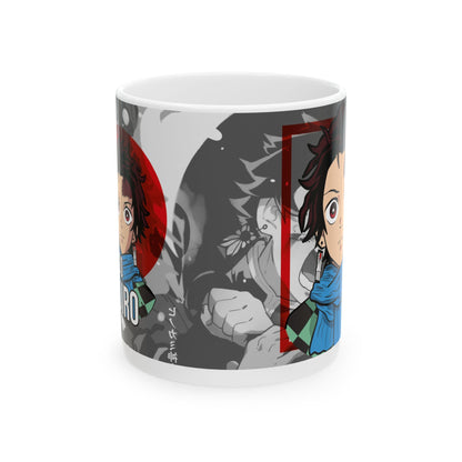 Anime-Inspired Ceramic Mug - Tanjiro Bold Character Design - CreativeRino