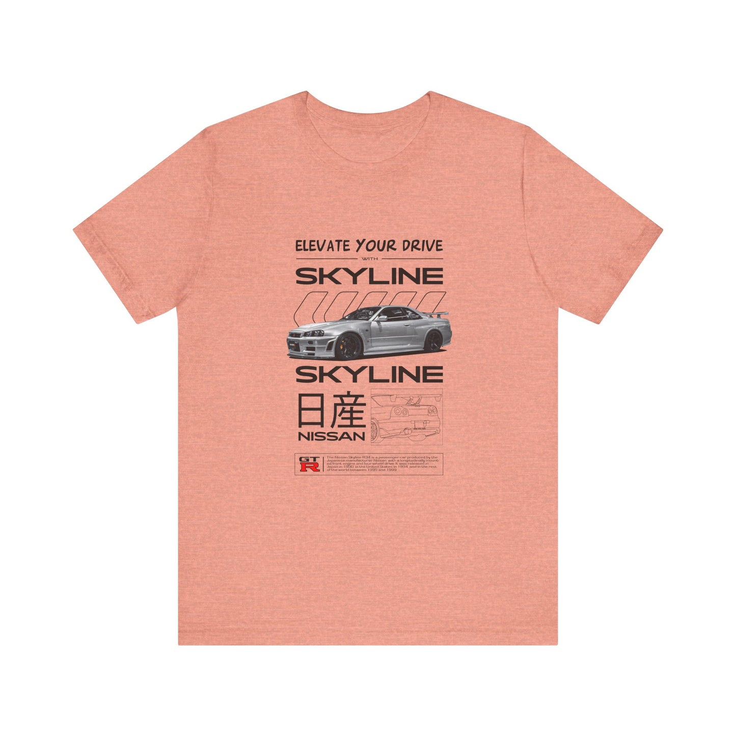 Nissan Skyline Graphic Tee - Elevate Your Drive - CreativeRino