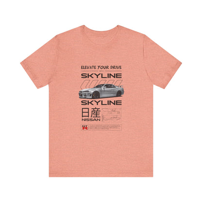 Nissan Skyline Graphic Tee - Elevate Your Drive - CreativeRino