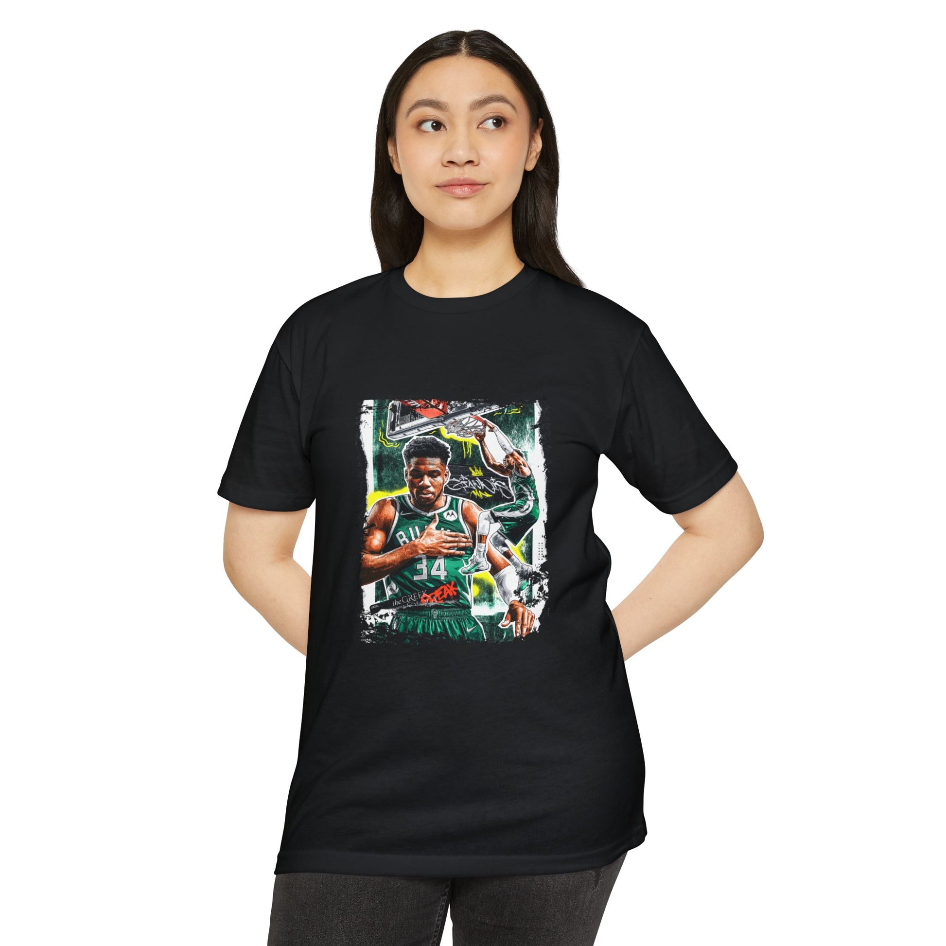 Unisex Basketball Graphic T-shirt - Giannis Antetokounmpo Inspired Tee - CreativeRino