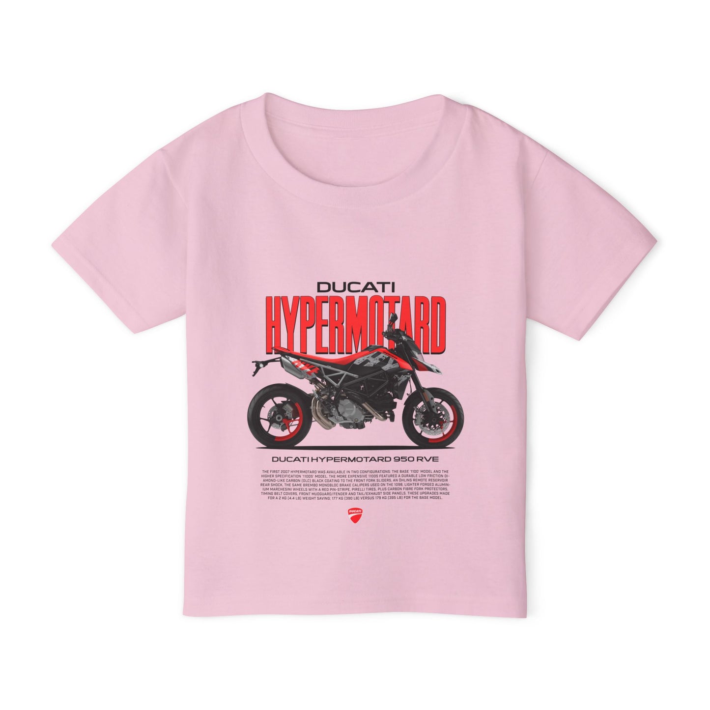 Ducati Hypermotard 950 Toddler T-Shirt - Cool Motorcycle Gear for Kids - CreativeRino