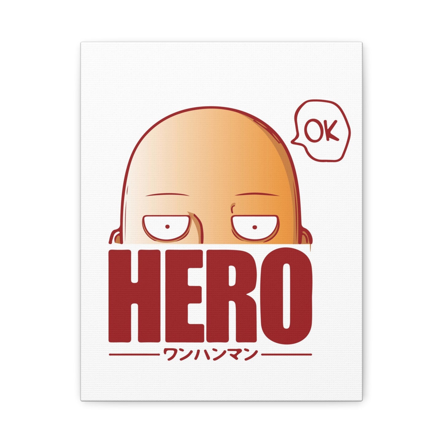 One punch Hero Wall Art Canvas - Fun Home Decor for Anime Fans - CreativeRino