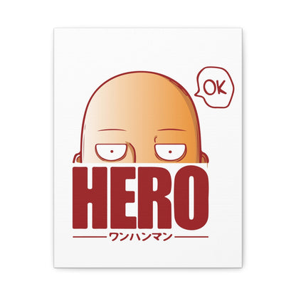 One punch Hero Wall Art Canvas - Fun Home Decor for Anime Fans - CreativeRino