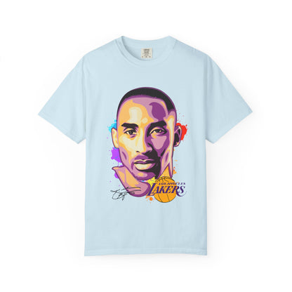 Kobe Bryant Unisex Garment-Dyed T-shirt - Vibrant Basketball Tribute Tee - CreativeRino