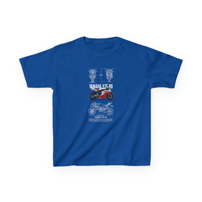 Yamaha VZR 98 Kids Heavy Cotton™ Tee - Cool Motorcycle T-shirt Design for Young Riders - CreativeRino