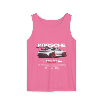 Porsche 911 Fast and Powerful Unisex Tank Top - CreativeRino