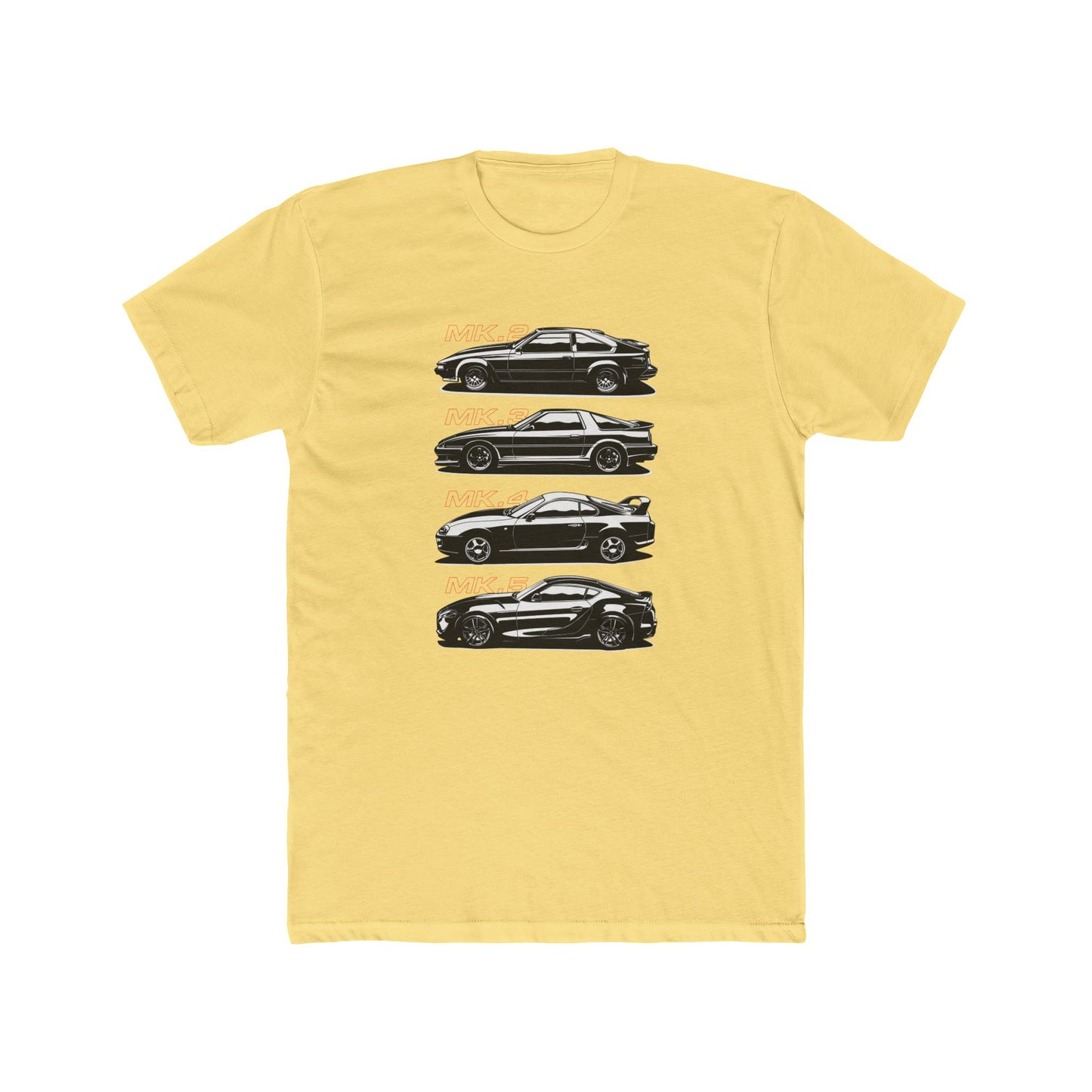 Toyota Supra Series Car Collection Unisex Cotton Crew Tee - CreativeRino