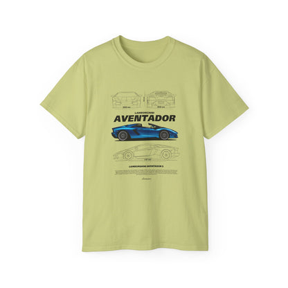 Aventador Sports Car Unisex Ultra Cotton Tee | Car T-shirt - CreativeRino