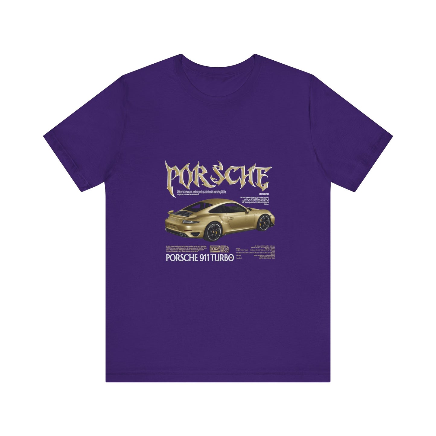 Porsche 911 Turbo Graphic Tee for Car Enthusiasts - CreativeRino
