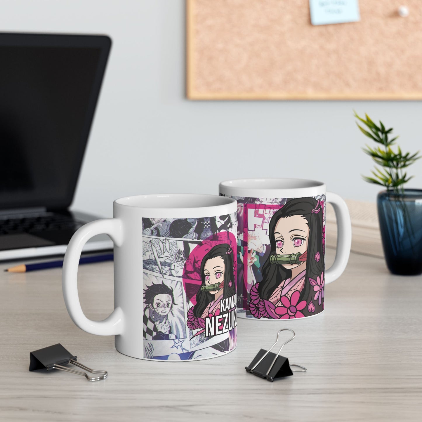 Anime-Inspired Ceramic Mug | Demon Slayer Design - CreativeRino