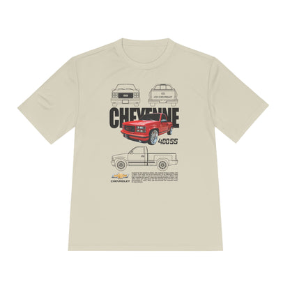 Classic Chevy Cheyenne Moisture Wicking Tee for Car Enthusiasts - CreativeRino