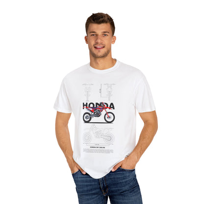 Honda CRF 300 RX Motorcycle Unisex T-Shirt | Garment-Dyed Vintage Tee - CreativeRino