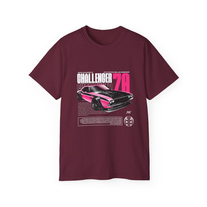 Vintage Challenger 70 Unisex Ultra Cotton Tee - Classic Muscle Car Shirt - CreativeRino