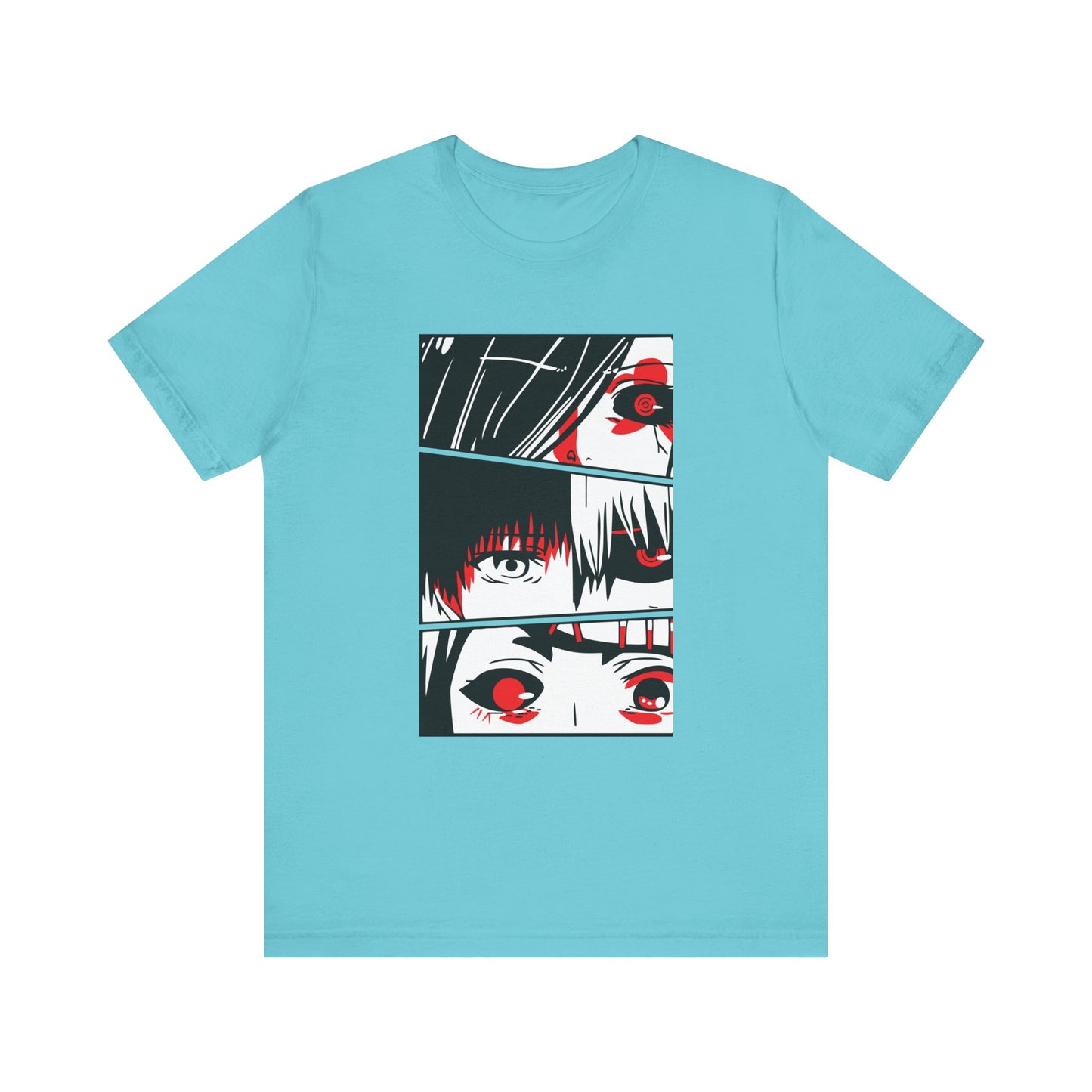 Eye-Catching Unisex Anime Tee - Stylish Graphic Design for Tokyo Ghoul Fans - CreativeRino