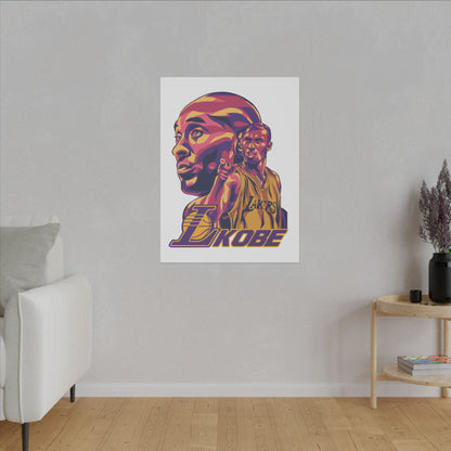 Kobe Bryant Canvas Art - Colorful Stretched Wall Decor - CreativeRino