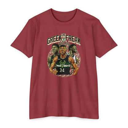 The Greek Freak Unisex CVC Jersey T-shirt - Casual Sportswear for Basketball Fans - CreativeRino