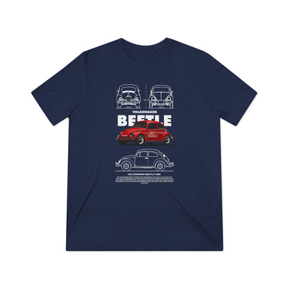 Volkswagen Beetle Unisex Triblend Tee - Vintage Car Graphic T-Shirt - CreativeRino