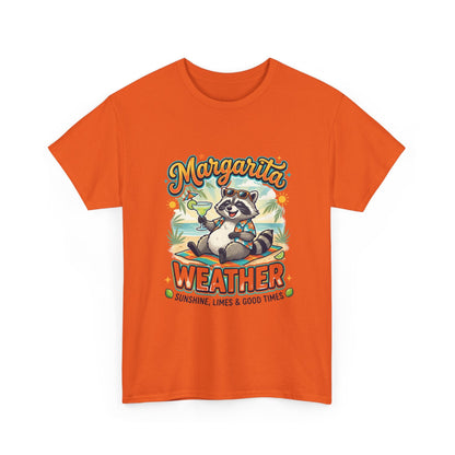 Margarita Weather T-Shirt — Cute Raccoon Cocktail Tee for Summer & Parties Printify