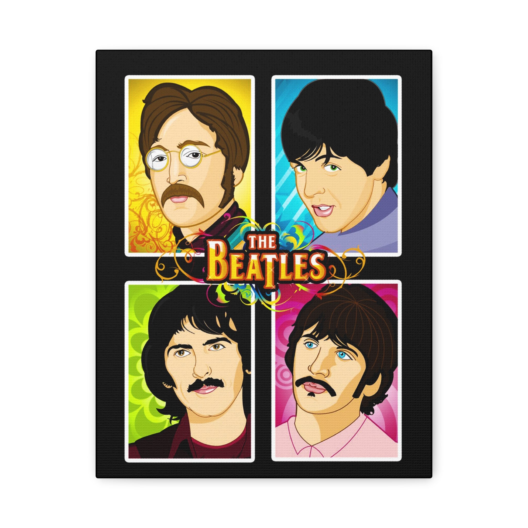 The Beatles Art Canvas – Iconic Stretched Wall Décor – CreativeRino