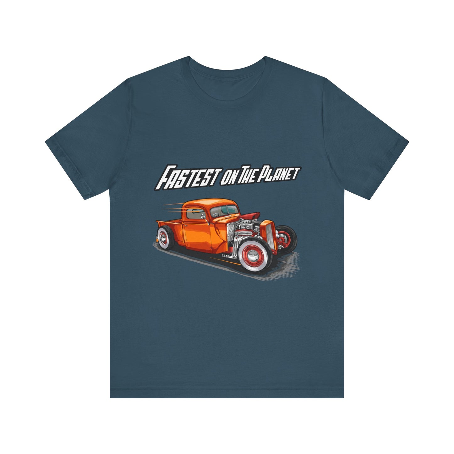 Fastest on the Planet Retro Car T-shirt - CreativeRino