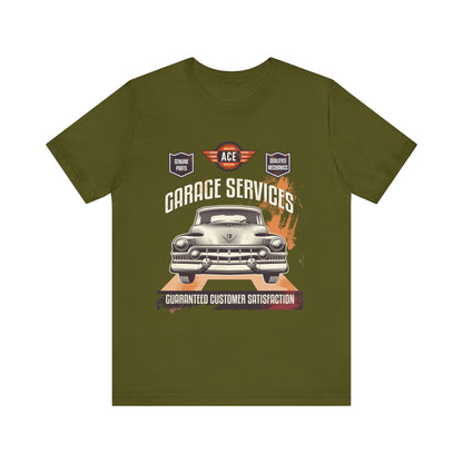 Classic Car Garage Unisex Jersey Short Sleeve Tee - CreativeRino