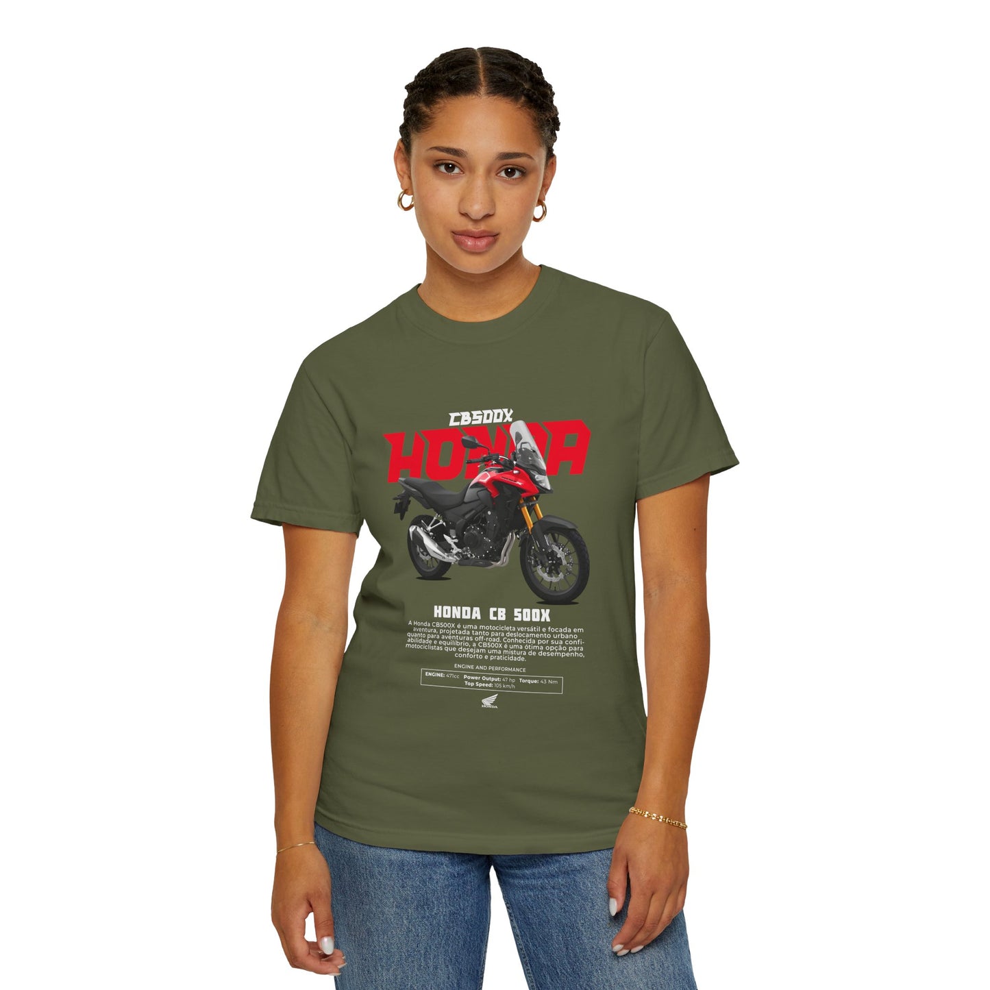 Honda CB500X Unisex Motorcycle T-Shirt - Vintage Style Graphic Tee - CreativeRino